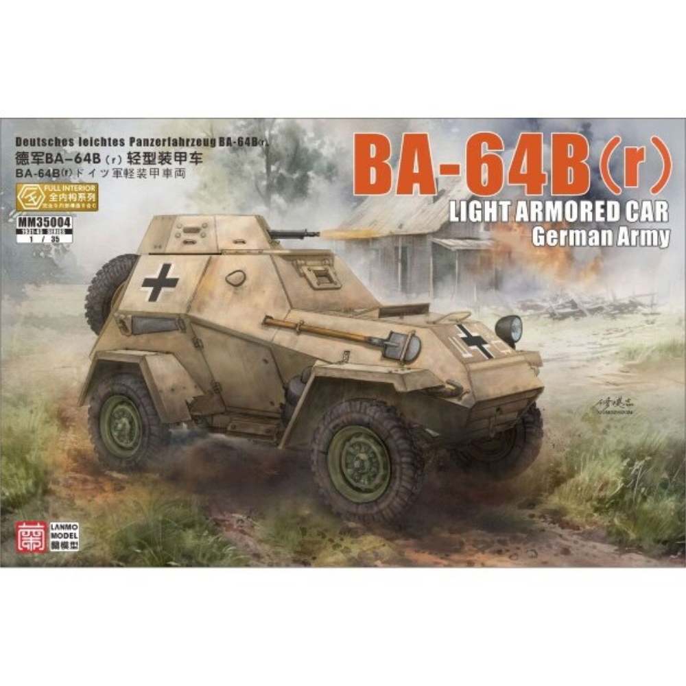 LANMO Model: 1:35 German BA-64B(r) light armrd. car (Fully internal)