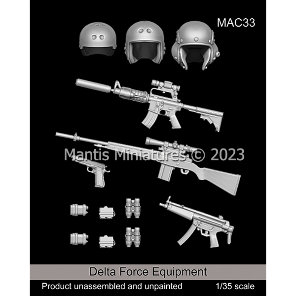 MANTIS MINIATURES: 1:35 Delta Force Equipment