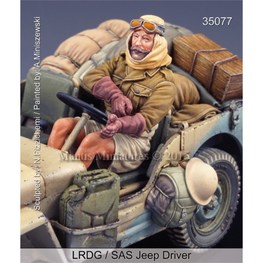 MANTIS MINIATURES: 1:35 LRDG/SAS Jeep Driver