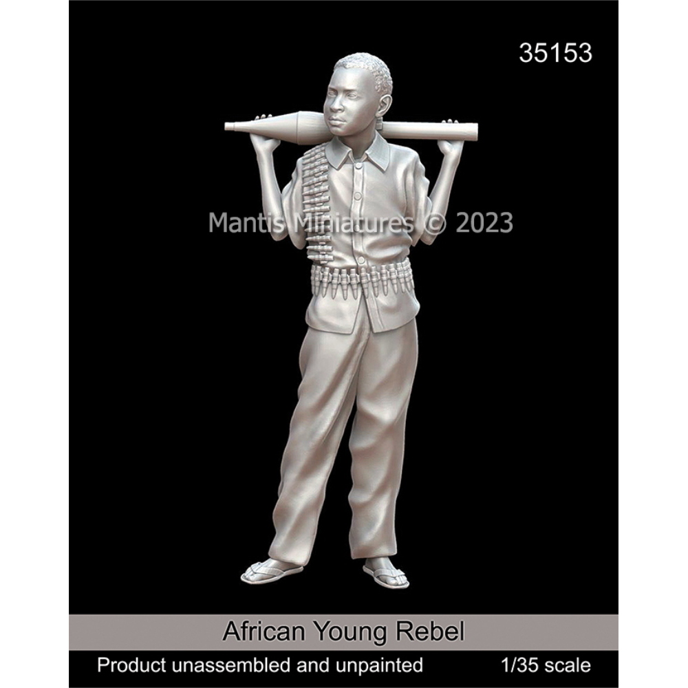 MANTIS MINIATURES: 1:35 African young Rebel