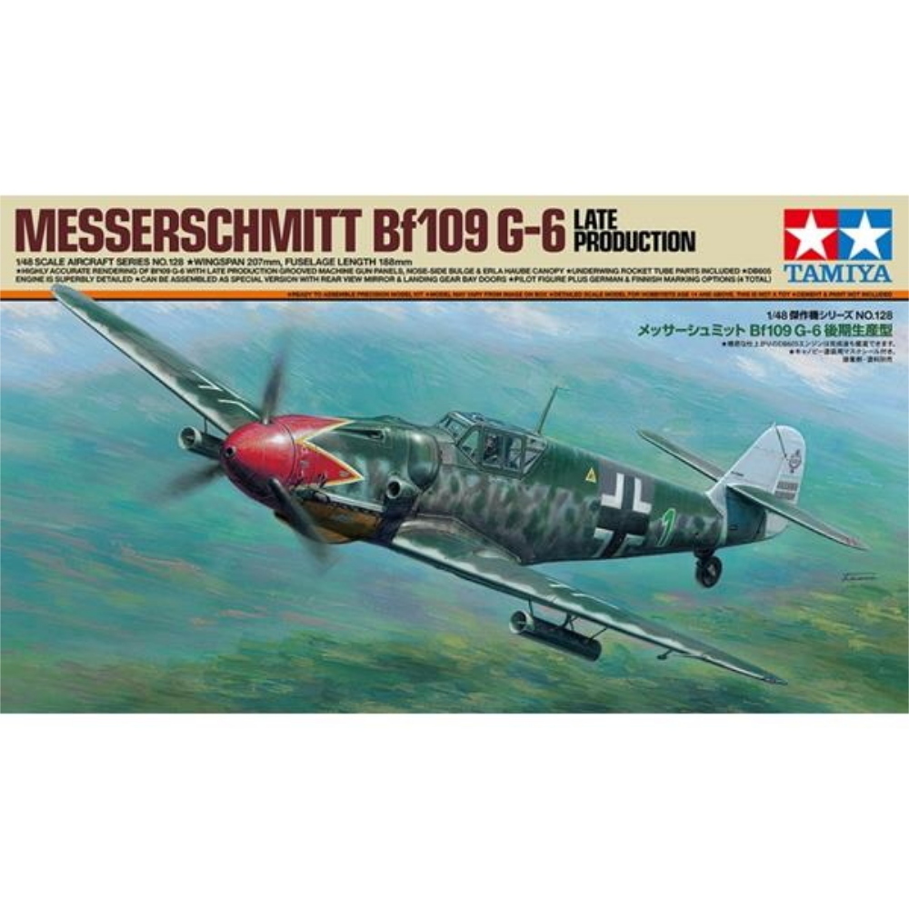 TAMIYA: 1:48 Messerschmitt Bf109 G-6 late production 1:48