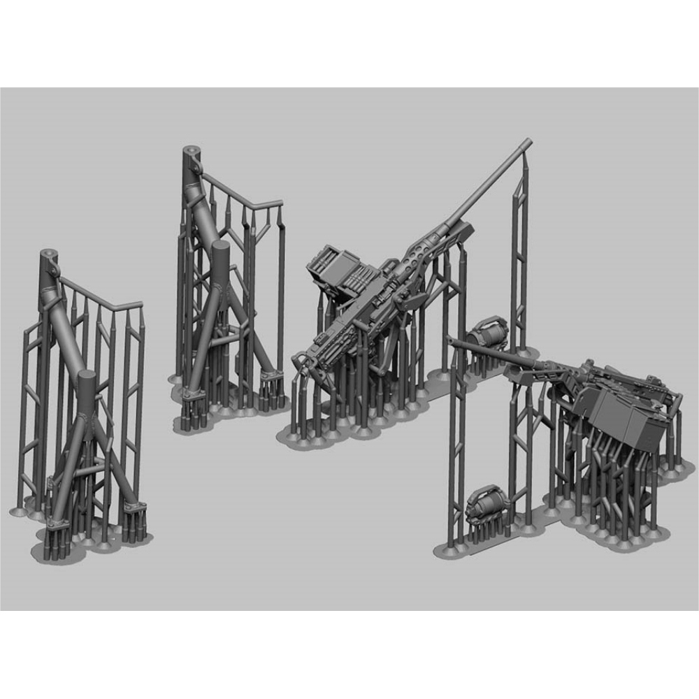LEGEND PRODUCTIONS: 1:35 M2 HMG on Pedestal Mount for Gun Truck