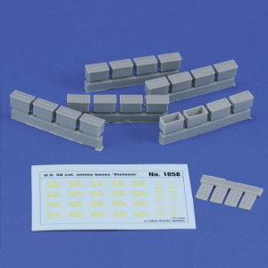ROYAL: 1:35 U.S. ammo,50 cal boxes set "Vietnam"
