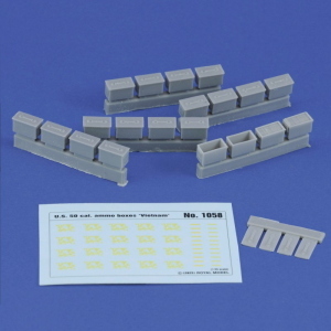 ROYAL: 1:35 U.S. ammo,50 cal boxes set "Vietnam"