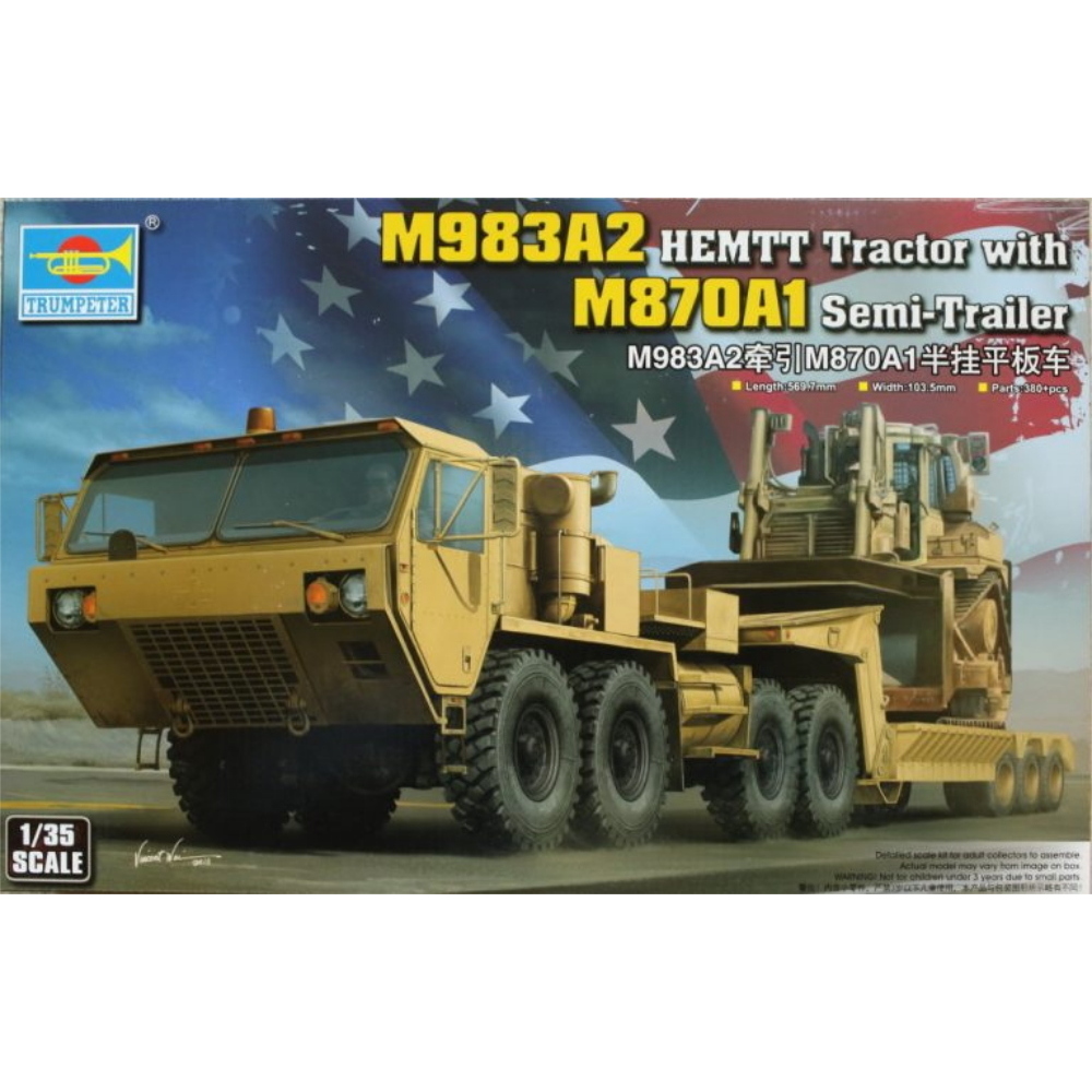 TRUMPETER: 1:35 M983A2 HEMTT Tractor with M870A1 Semi-Trailer