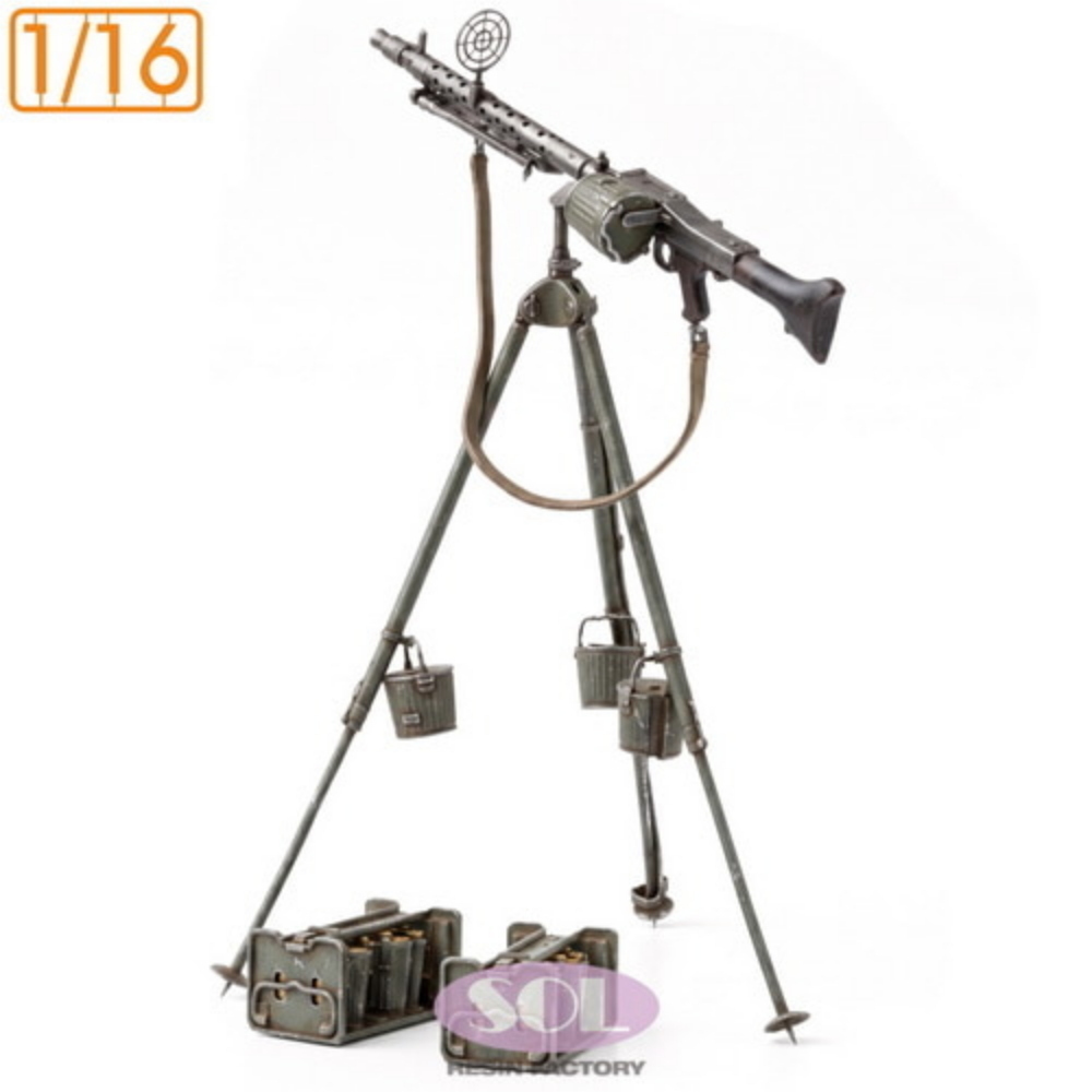 SOL MODEL: 1:16 Anti-aircraft MG34 with Gurttrommel 34