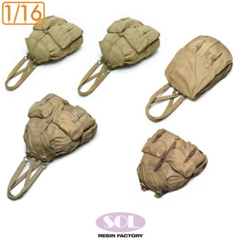 SOL MODEL: 1:16 Rucksack Set  for Sd.kfz.250/3