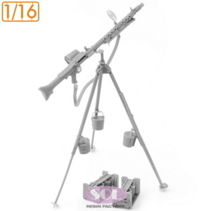 SOL MODEL: 1:16 Anti-aircraft MG34 with Gurttrommel 34