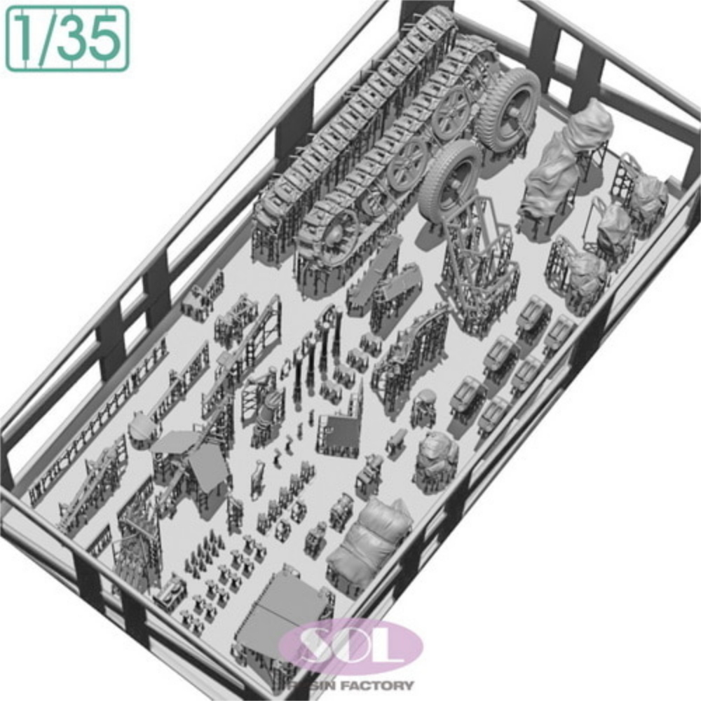 SOL MODEL: 1:35 Sd.kfz.250/3 Detail-Up Set (for Tamiya)