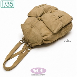 SOL MODEL: 1:35 WWII German M41 Tropical Rucksack Set - 10x