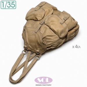 SOL MODEL: 1:35 WWII German M41 Tropical Rucksack Set - 10x