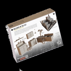 RT-DIORAMA: 1:35 3D Resin Print: Kitchen Interior Set (1940’s)