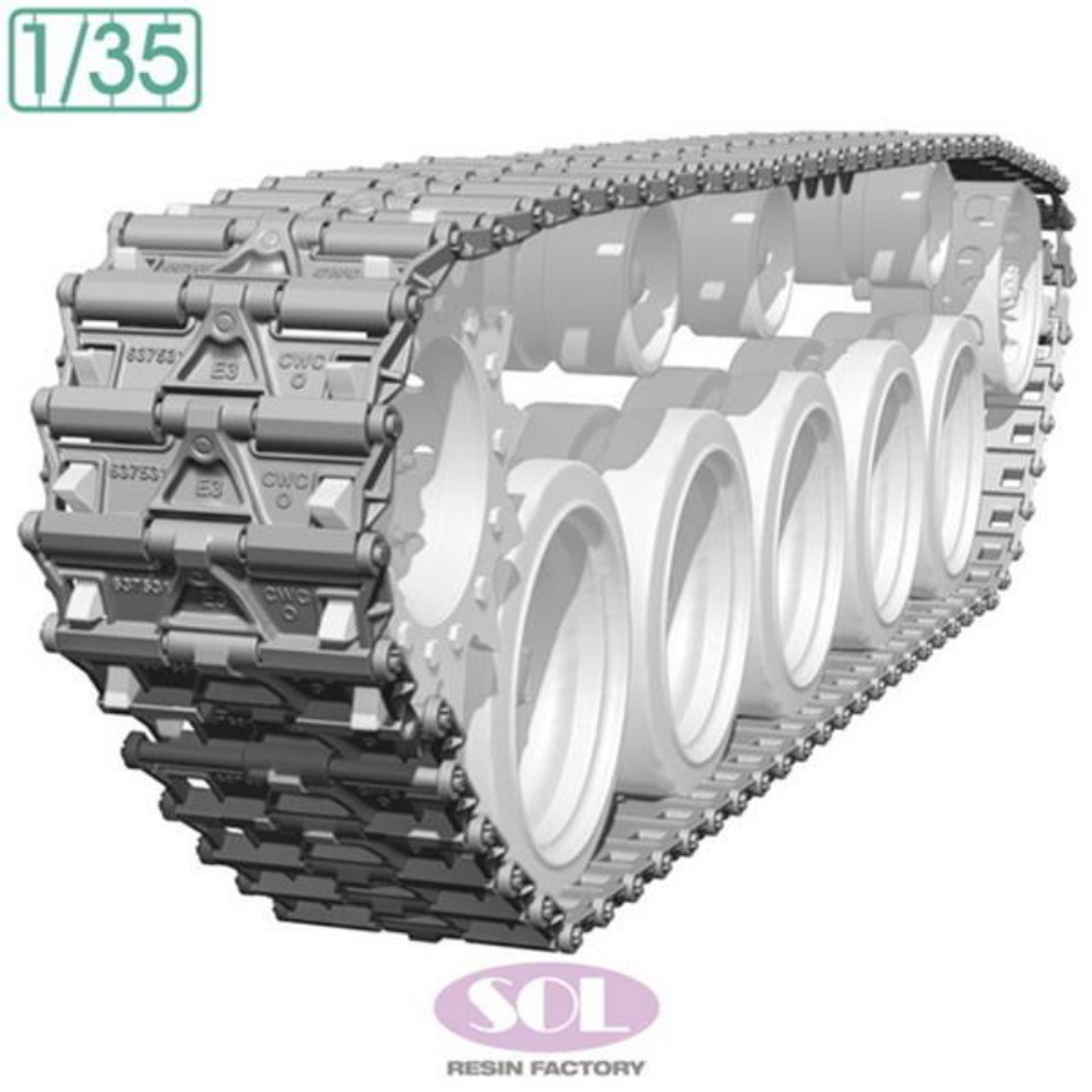SOL MODEL: 1:35 WWII U.S. Chaffee T72E1 Tracks (Tamiya)