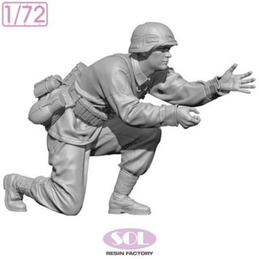 SOL MODEL: 1:72 WWII German Field Artillery Gunner