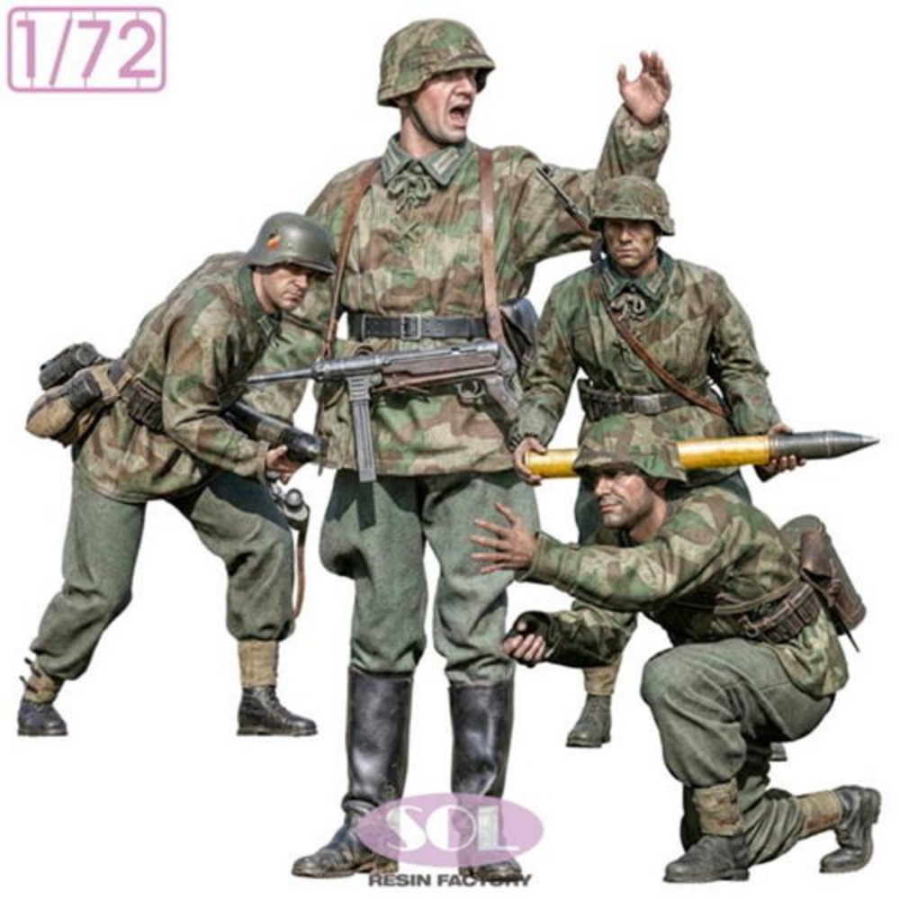 SOL MODEL: 1:72 WWII German Field Artillery Crew