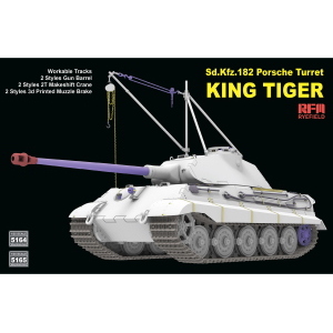 RYE FIELD MODEL: 1:35 Porsche Turret King Tiger w/2T crane