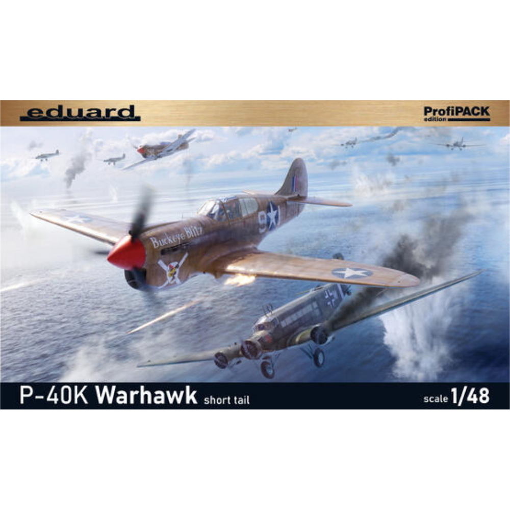 EDUARD: 1:48 Curtiss P-40K Warhawk Short Tail - ProfiPack -