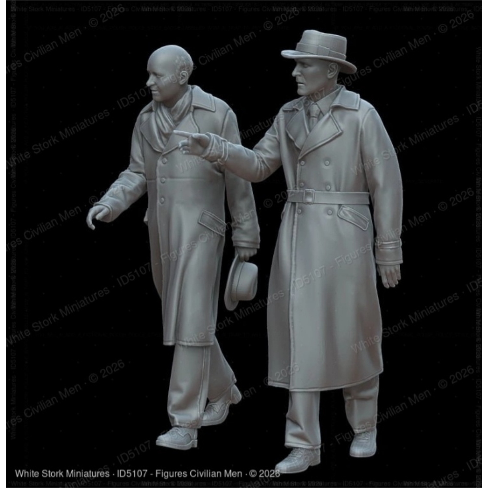 White Storck Miniat.: 1:72 - Civilian Men
