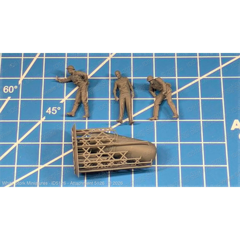 White Storck Miniat.: 1:72 - London 1940 II (Home Guard inspiziert Bombe)