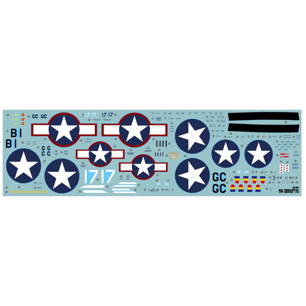 BORDER MODEL: 1:35 Douglas SBD 3/4 Dauntless - CHROMA SERIES